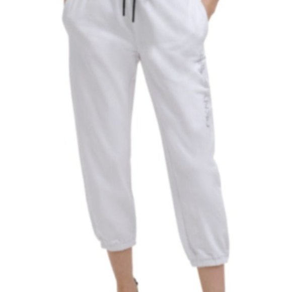 DKNY Sport Pants - DKNY Sport - Women's Cotton Embellished Logo Jogger Pants